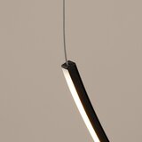 Thoro Črna aluminijasta LED viseča svetilka ALVAR &amp;ndash; Slike