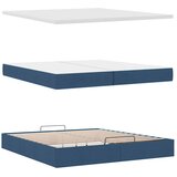  Otomanski okvir kreveta s madracima plavi 200x200cm tkanine | shoptok.hr