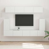  Komplet TV omaric 5 pcs Bela Konstruiran les - - Bela - 83.44 - 98 x 31 x 29,5 cm - 2025-vidaXL-Uvoz_2 | Shoptok.si