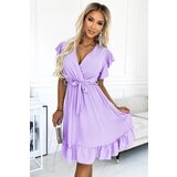 numoco basic Dress with ruffle, neckline and binding Numoco | ePonuda.com