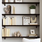  Zidna polica tamnosmeđa 80x20x2 cm od obrađene hrastovine | shoptok.hr