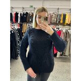 By o la la Black openwork sweater Cijene