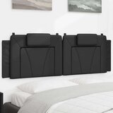 vidaXL Vzglavna stranica črna 160 cm umetno usnje | Shoptok.si