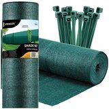  MREŽA ZA SJENU ZELENA 140 GSM 1,2 X 25 M 100 TRAKA | shoptok.hr