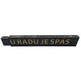  Zidarski metar (Duljina: 2 m, Natpis: U radu je spas, Boja: Crne boje) | shoptok.hr