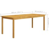  Vrtna jedilna garnitura 9-delna siva, (20680832) | Shoptok.si