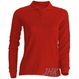  Ženska polo majica dugih rukava, crvena | shoptok.hr
