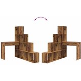  Kutni stol s policom Staro drvo 101,5 x 149,5 x 149,5 cm | shoptok.hr
