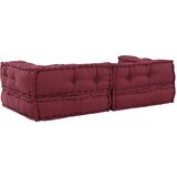  Modularni kauč s 2 sjedišta, kestenjast 140x70x36, tkanina | shoptok.hr