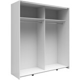 Boxxx omara z drsnimi vrati, bela | Shoptok.si