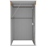 vidaXL Zidno vrtno spremište smeđe 118 x 100 x 178 cm pocinčani čelik | shoptok.hr