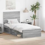  Konstrukcija postelje z vzglavjem Siva Sonoma 90 x 200 cm, (5000103700) | Shoptok.si