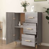  Komoda siva sonoma 69,5x34x90 cm inženirski les, (20654403) | Shoptok.si