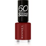 Rimmel London 60 Seconds Super Shine hitro sušljiv lak za nohte 8 ml odtenek 320 Rapid Ruby Cene