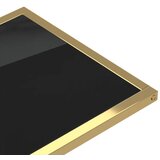  Bočni stolić za računalo crni 50x35x65 cm od kaljenog stakla | Eponuda.com
