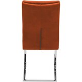 Novel NIHAJNI STOL, kovina, tekstil oranžna, barve kroma | Shoptok.si