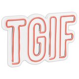 Wallity dekorativna led rasveta tgif, 20x35cm, crvena | ePonuda.com