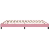 Box Spring krevet bez madracem ružičasti 180x220 cm baršun | shoptok.hr