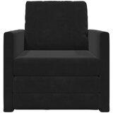 SOFA na razvlačenje 2-u-1 Crna 74x77x81 cm Velur | shoptok.hr