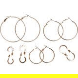 Urban Classics Basic hoop earrings 6-pack - gold color Cijene