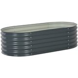 vidaXL Visoka greda 160x80x44 cm pocinkano jeklo siva cene