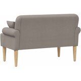  Ljubavni kauč s gumbima Sivosmeđa 120 x 65 x 79 cm Tkanina | shoptok.hr