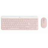 Logitech bežična tastatura + miš MK470 slim rose cene