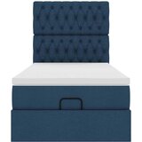  Otomanski krevet s madracem i LED plavi 100x200 cm tkanine | shoptok.hr