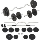 vidaXL Set šipki i utega 30 kg cijene