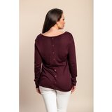 Fenzy Pulover Z Gumbi, Vijola | Shoptok.si