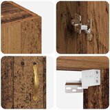  Ormarčići montirani na zid 2 pcs Staro drvo 69.5 x 34 x 90 cm | shoptok.hr