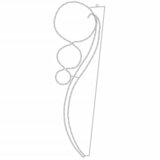  Svjetlosne trake s kuglicama 12 kom tople bijele 111,5x35x4,5cm | shoptok.hr