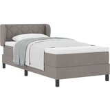  Boxspring krevet s madracem Sivo-smeđa 90 x 190 cm tkanina | shoptok.hr