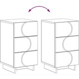  Noćni ormar 2 pcs Bijela 33,5 x 34,5 x 60 cm Konstruirano drvo | shoptok.hr