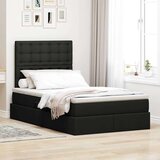  Krevet s prostorom za pohranu s LED-om Crna 120 x 190 cm | shoptok.hr