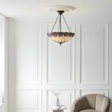 Endon 111872 - Luster na lancu Tiffany HUTCHINSON 3xE27/60W/230V, prečnik 50 cm | Eponuda.com