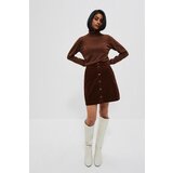 Moodo Suede skirt with decorative buttons | Shoptok.si