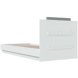  Okvir za krevet s uzglavljem i LED svjetlima bijeli 100x200 cm | shoptok.hr