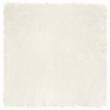 vidaXL Lažni Ovčji Tepih Bijelo 240 x 240 cm Poliester Cijene