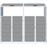  Spremište za 2 kanta za otpad sivo 144x81x113 cm čelično | shoptok.hr
