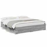 vidaXL Okvir za krevet s ladicama boja hrasta 180x200 cm Cijene