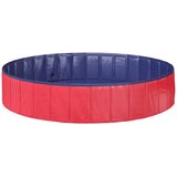  Zložljiv bazen za pse Rdeča in modra Ø 160 x 30 cm PVC, (5000207874) | Shoptok.si
