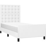 Okvir za krevet s uzglavljem bijeli 80 x 200 cm od umjetne kože | shoptok.hr