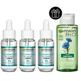 Garnier Skin Naturals Hyaluronic Aloe Replumping Super Serum Set 3x serum za lice 30 ml + micelarna voda 100 ml za ženske