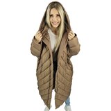 Pri Long jacket women's coat with diagonal quilting Warm LUCY Cene