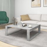  Stolić za kavu siva boja betona 100x100x35 cm konstruirano drvo | shoptok.hr