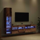 TV zidna enota z LED lučmi 4 pcs Star les Konstruiran les, (5000132339) | Shoptok.si