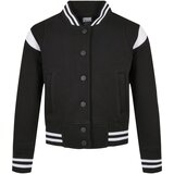 Urban Classics Girl's inset College Sweat Jacket black/white | Shoptok.si