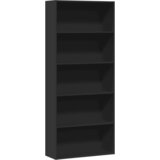 vidaXL Ormarić za knjige crni 80x30x189 cm konstruirano drvo Cijene