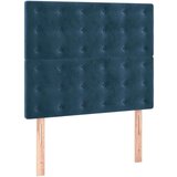 Box spring postelja z vzmetnico temno modra 90x200 cm žamet | Shoptok.si